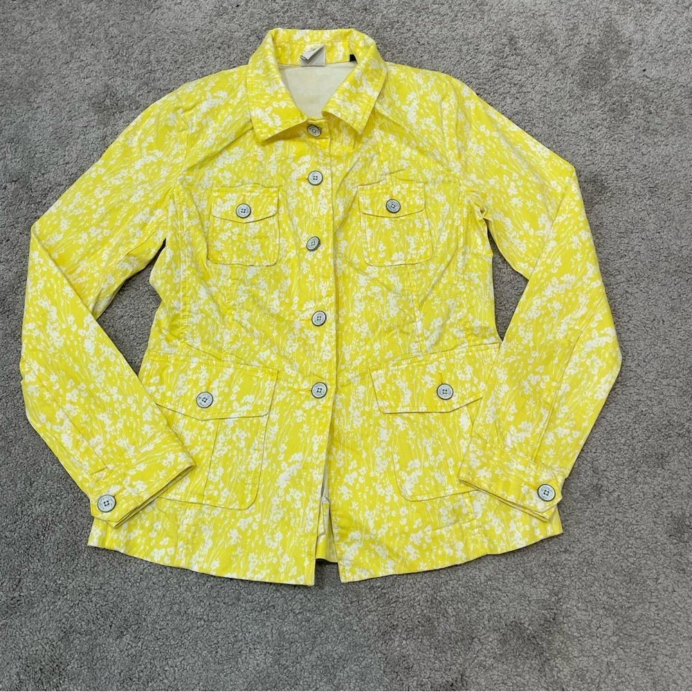 CAbi Field of Daisies Yellow Jacket Size XS